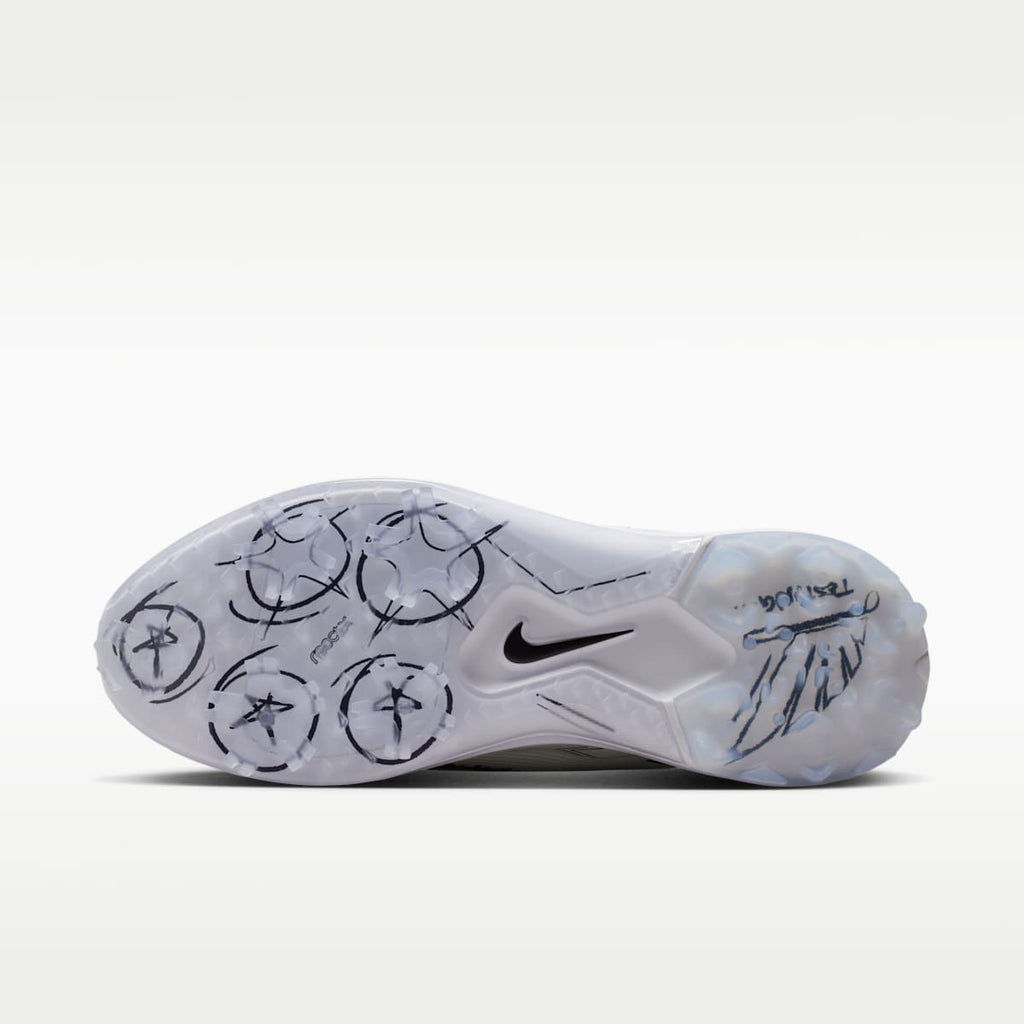 Nike Pegasus 1 Golf Shoes - White/Summit White/Metallic Silver/Black - Image 2