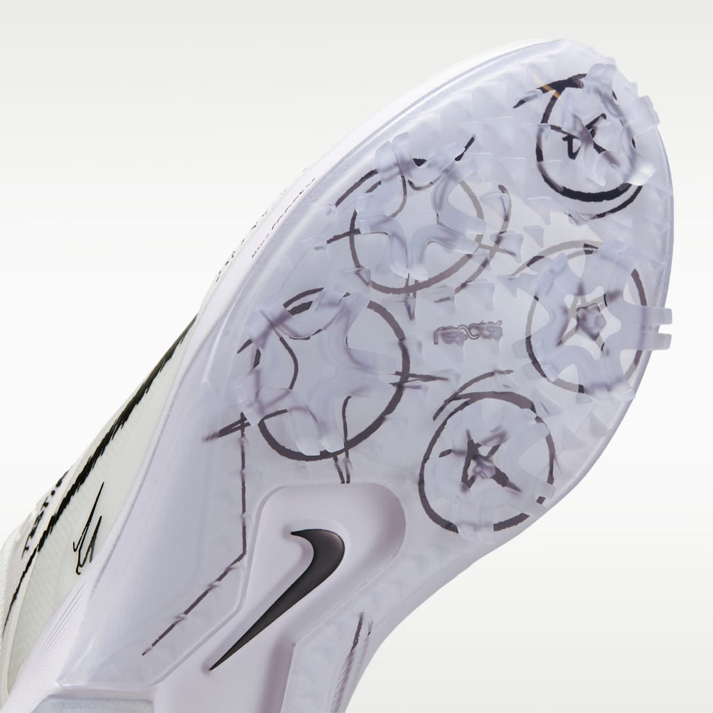 Nike Pegasus 1 Golf Shoes - White/Summit White/Metallic Silver/Black - Image 7