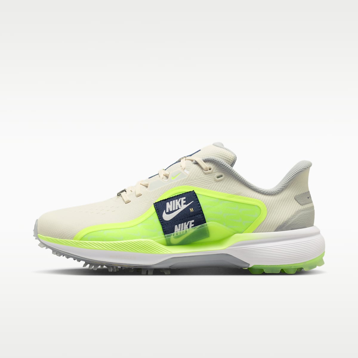 Nike Pegasus 1 G Golf Shoes - Phantom/Volt Ice/Midnight Navy - Image 1