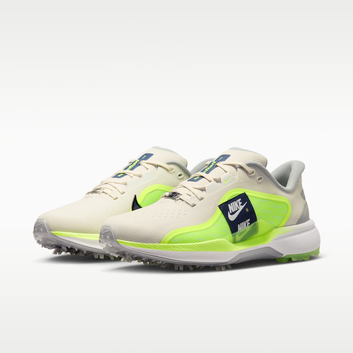 Nike Pegasus 1 G Golf Shoes - Phantom/Volt Ice/Midnight Navy - Image 5