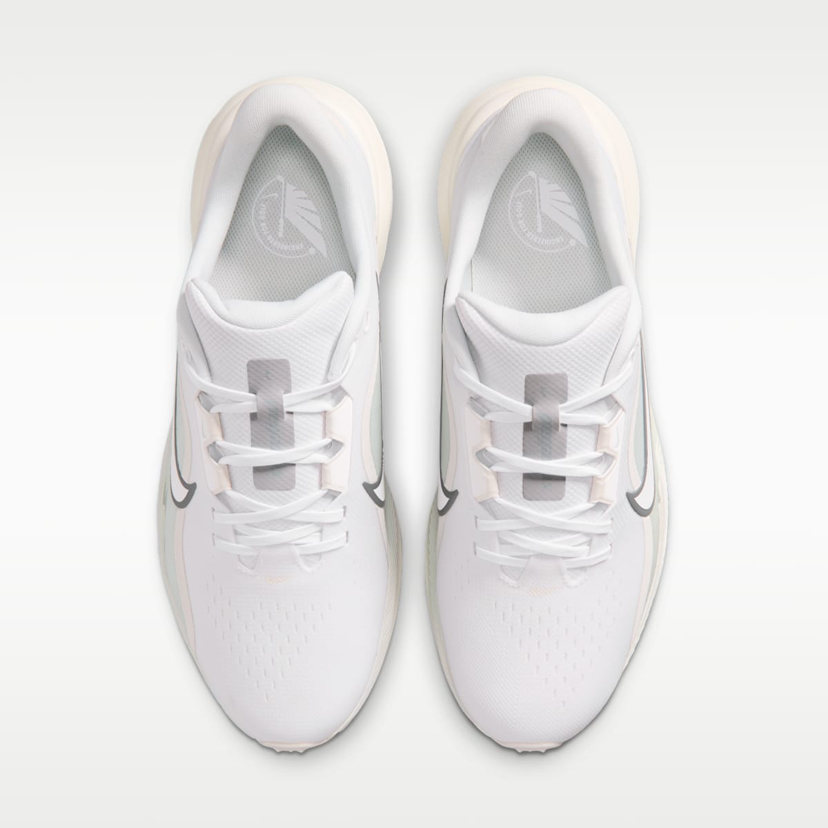 Nike Pegasus 1 G Golf Shoes (Wide) - White/Sail/White - Image 4