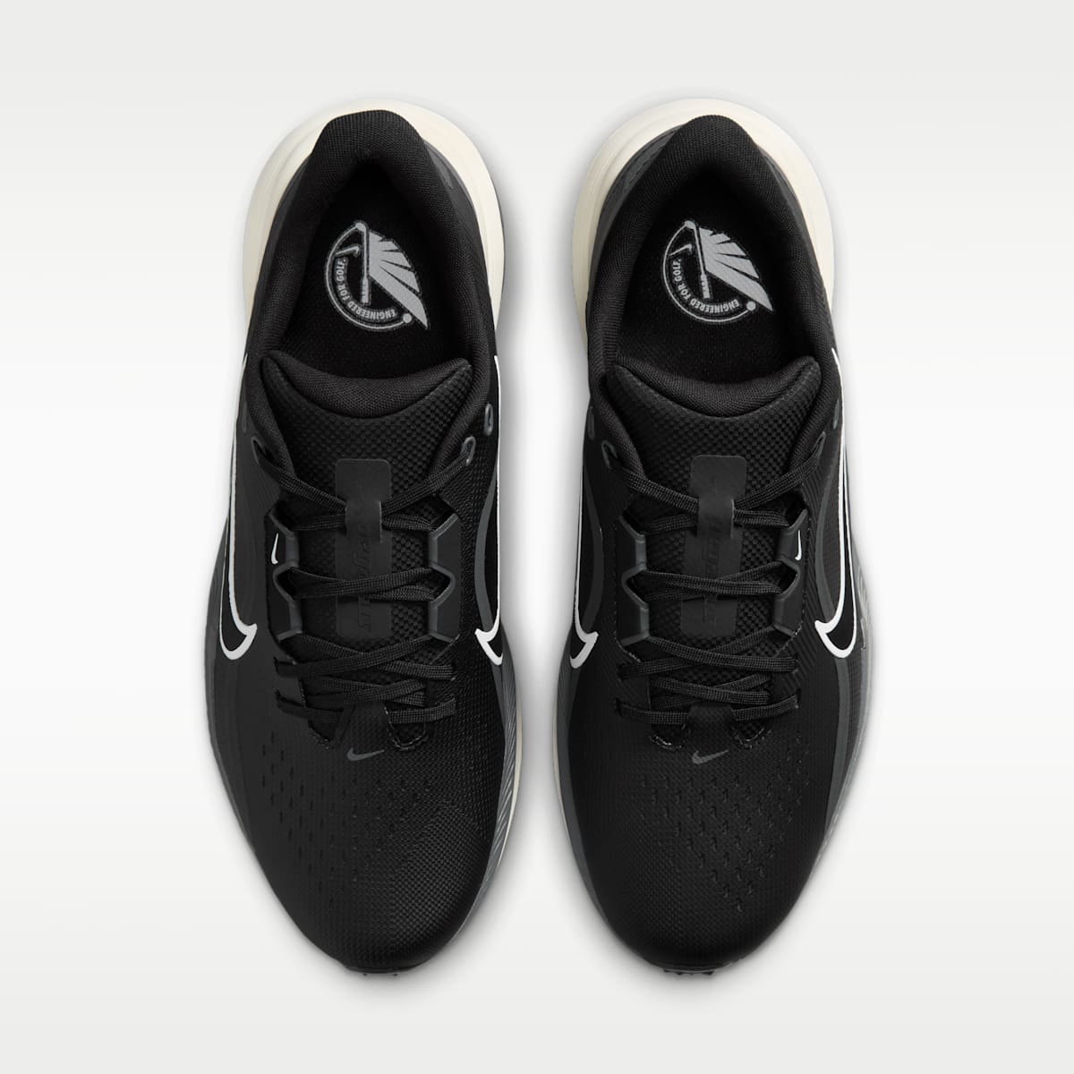 Nike Pegasus 1 G Golf Shoes (Wide) - Black/Sail/White - Image 4