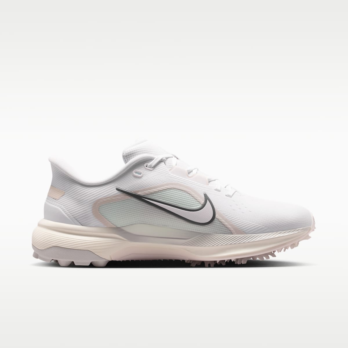Nike Pegasus 1 G Golf Shoes (Wide) - White/Sail/White - Image 3