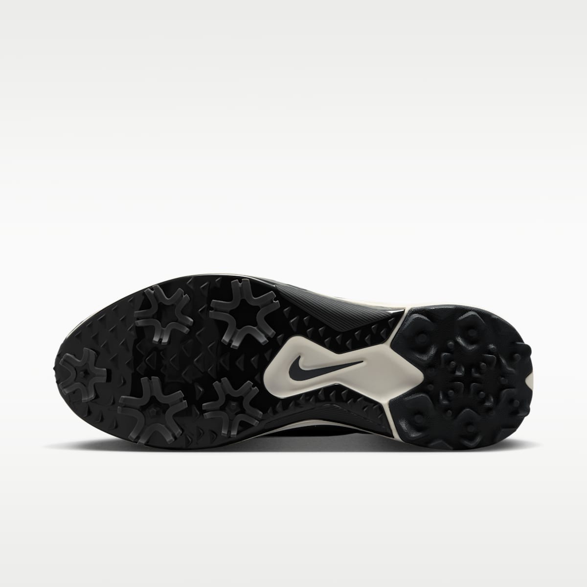 Nike Pegasus 1 G Golf Shoes (Wide) - Black/Sail/White - Image 2