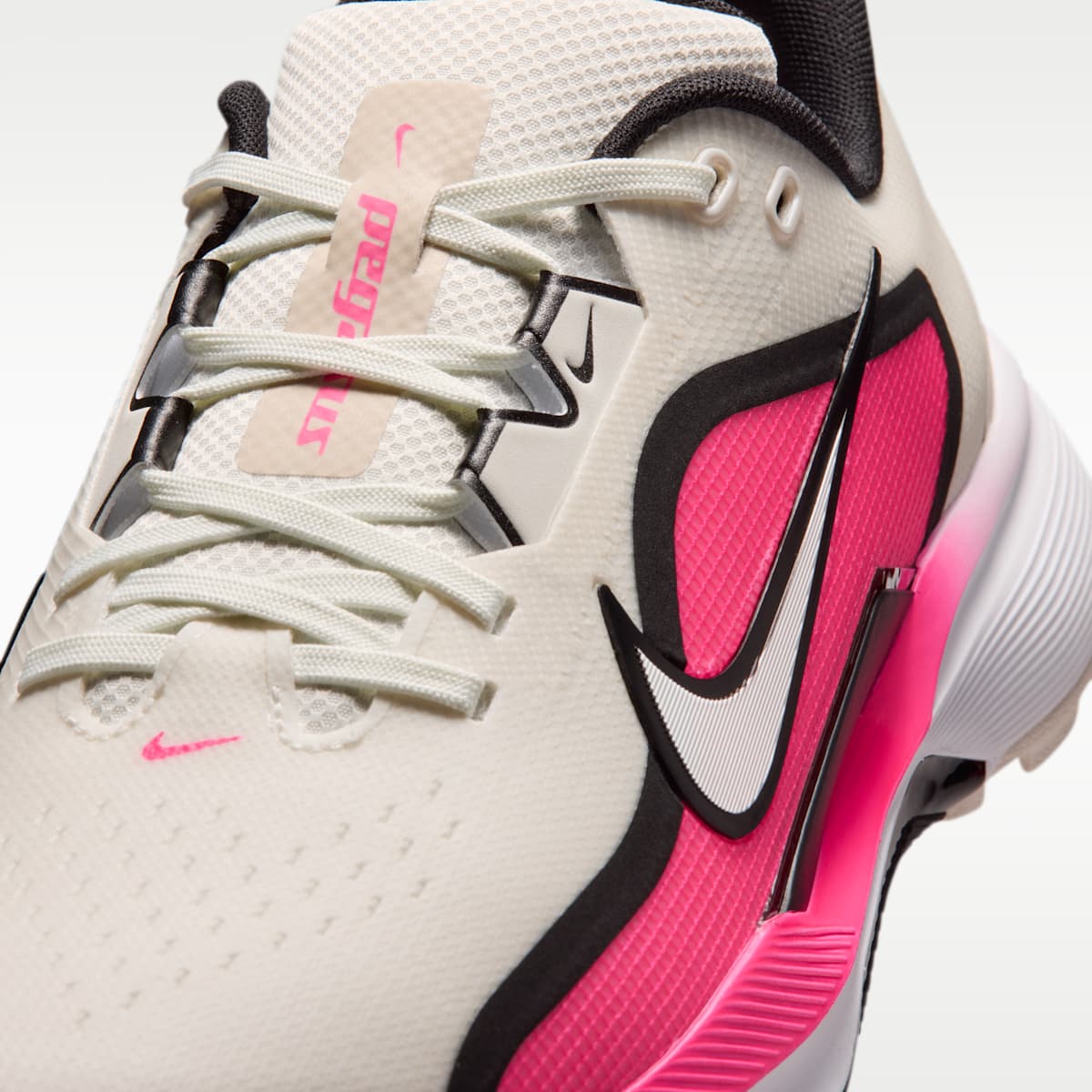 Nike Pegasus 1 G Golf Shoes - Sail/Hyper Pink/Black - Image 8