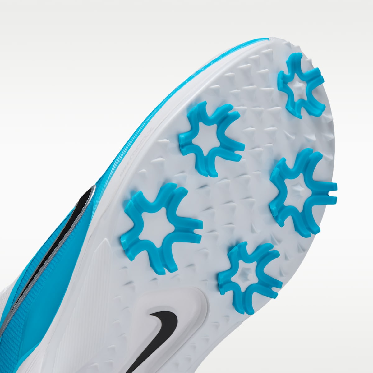 Nike Pegasus 1 G Golf Shoes - White/Light Current Blue/Black - Image 7