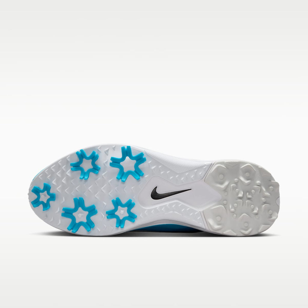 Nike Pegasus 1 G Golf Shoes - White/Light Current Blue/Black - Image 2