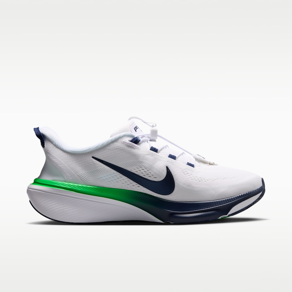 Nike Pegasus 42 EasyOn Men's Road Running Shoes - White/Green Spark/Midnight Navy - Image 3
