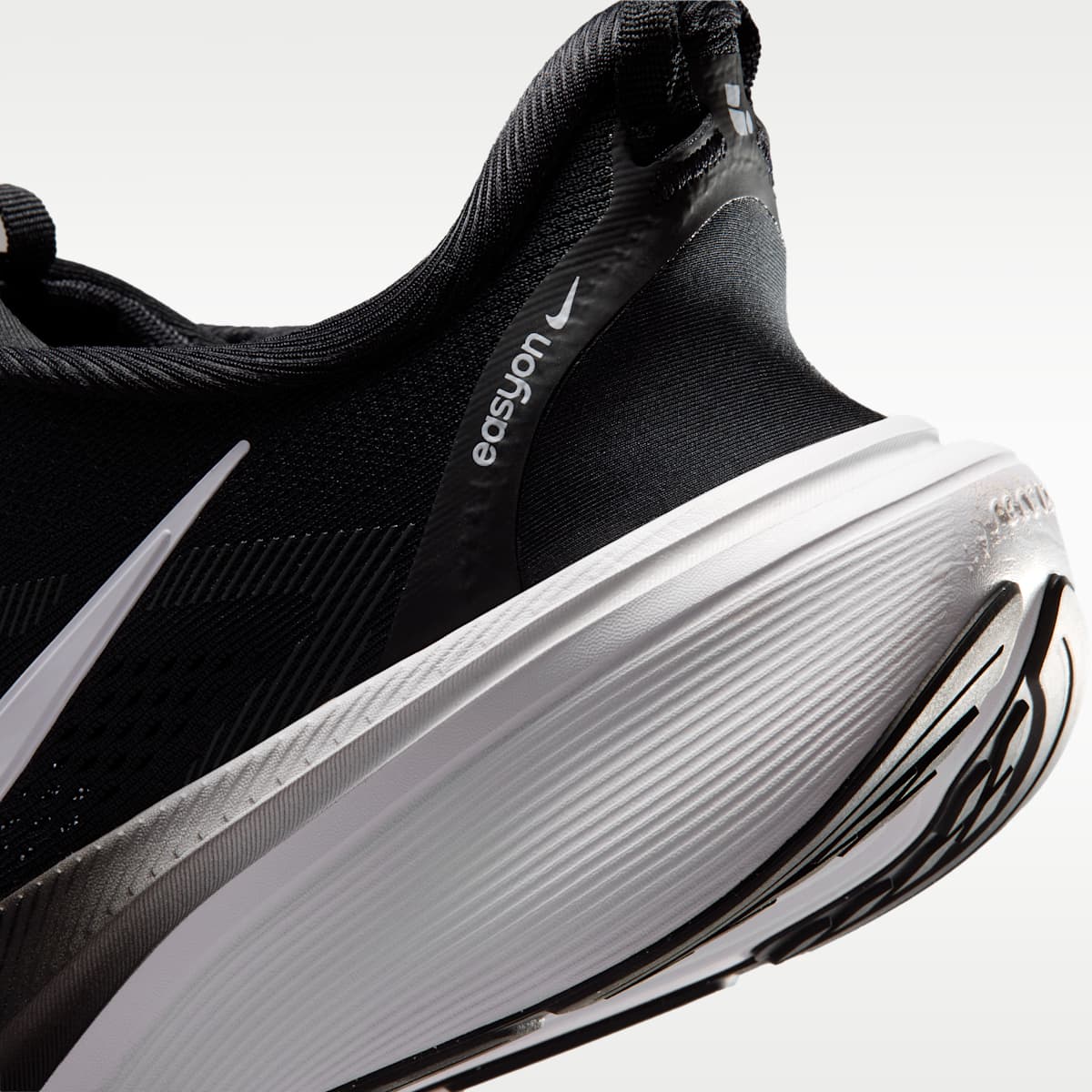Nike Pegasus 42 EasyOn Men's Road Running Shoes - Black/Dark Smoke Grey/White - Image 8