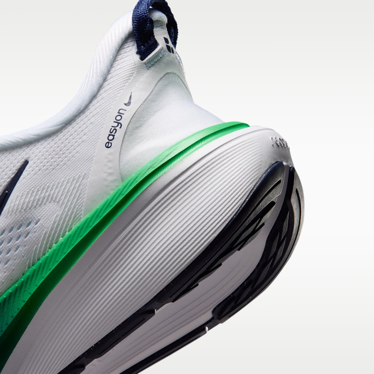 Nike Pegasus 42 EasyOn Men's Road Running Shoes - White/Green Spark/Midnight Navy - Image 8