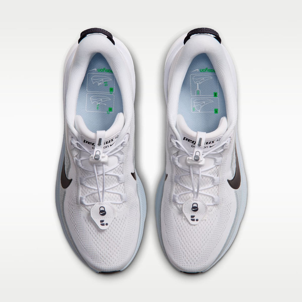 Nike Pegasus 42 EasyOn Men's Road Running Shoes - White/Football Grey/Black/Gridiron - Image 4