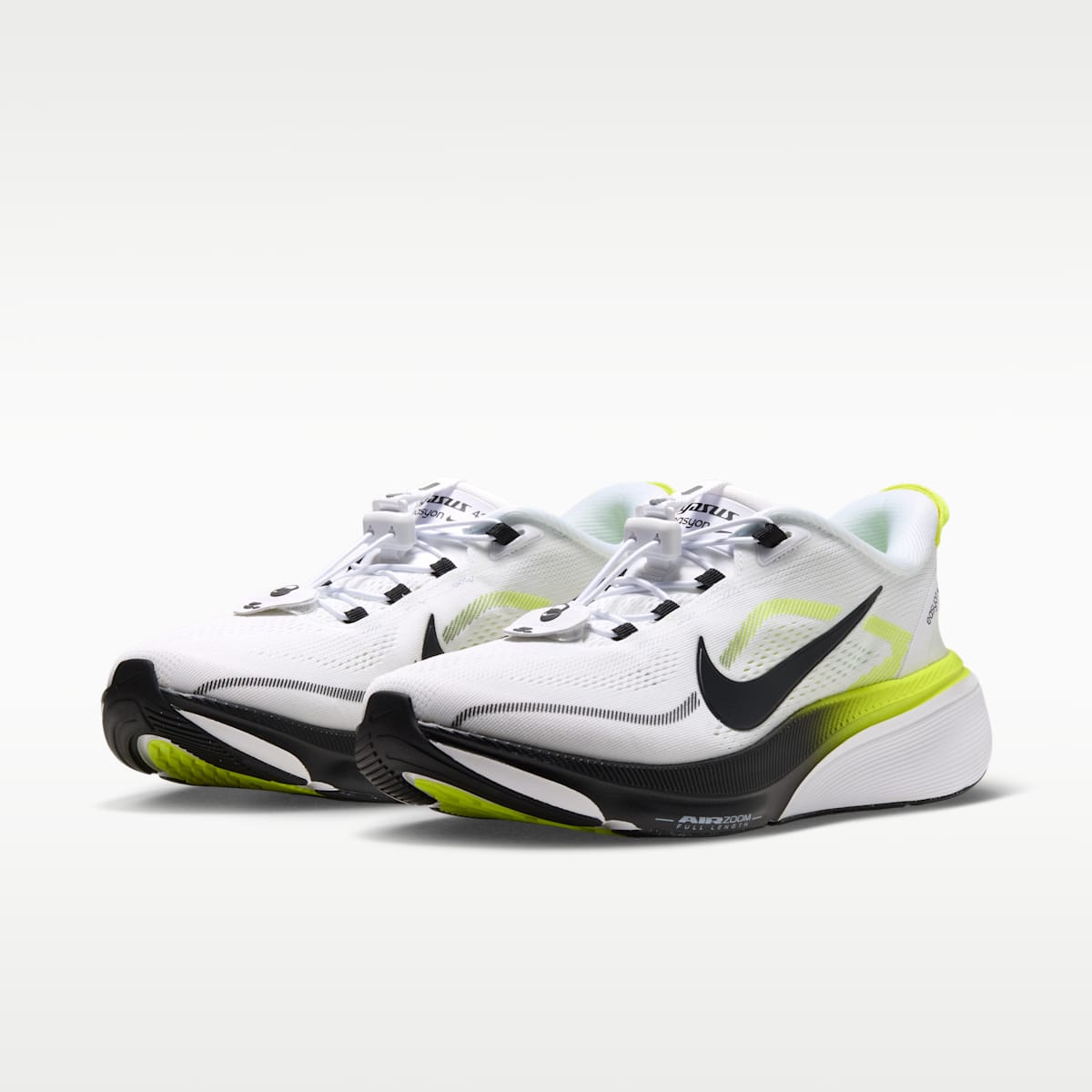 Nike Pegasus 42 EasyOn Men's Road Running Shoes - White/Lemon Venom/Black - Image 5