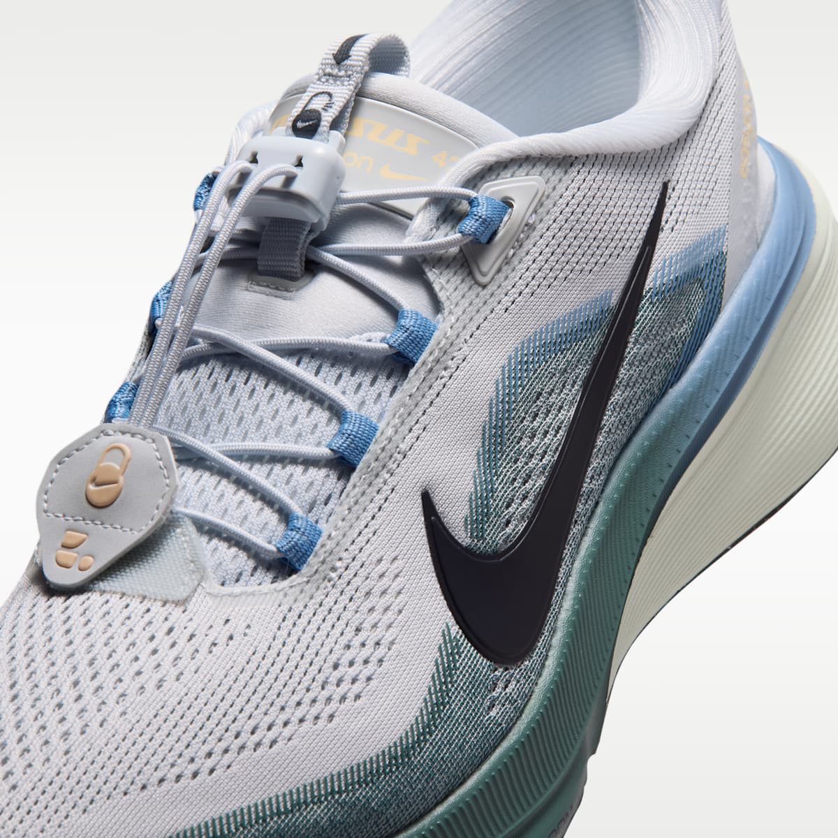 Nike Pegasus 42 EasyOn Men's Road Running Shoes - Pure Platinum/Mineral Slate/Work Blue/Dark Obsidian - Image 7