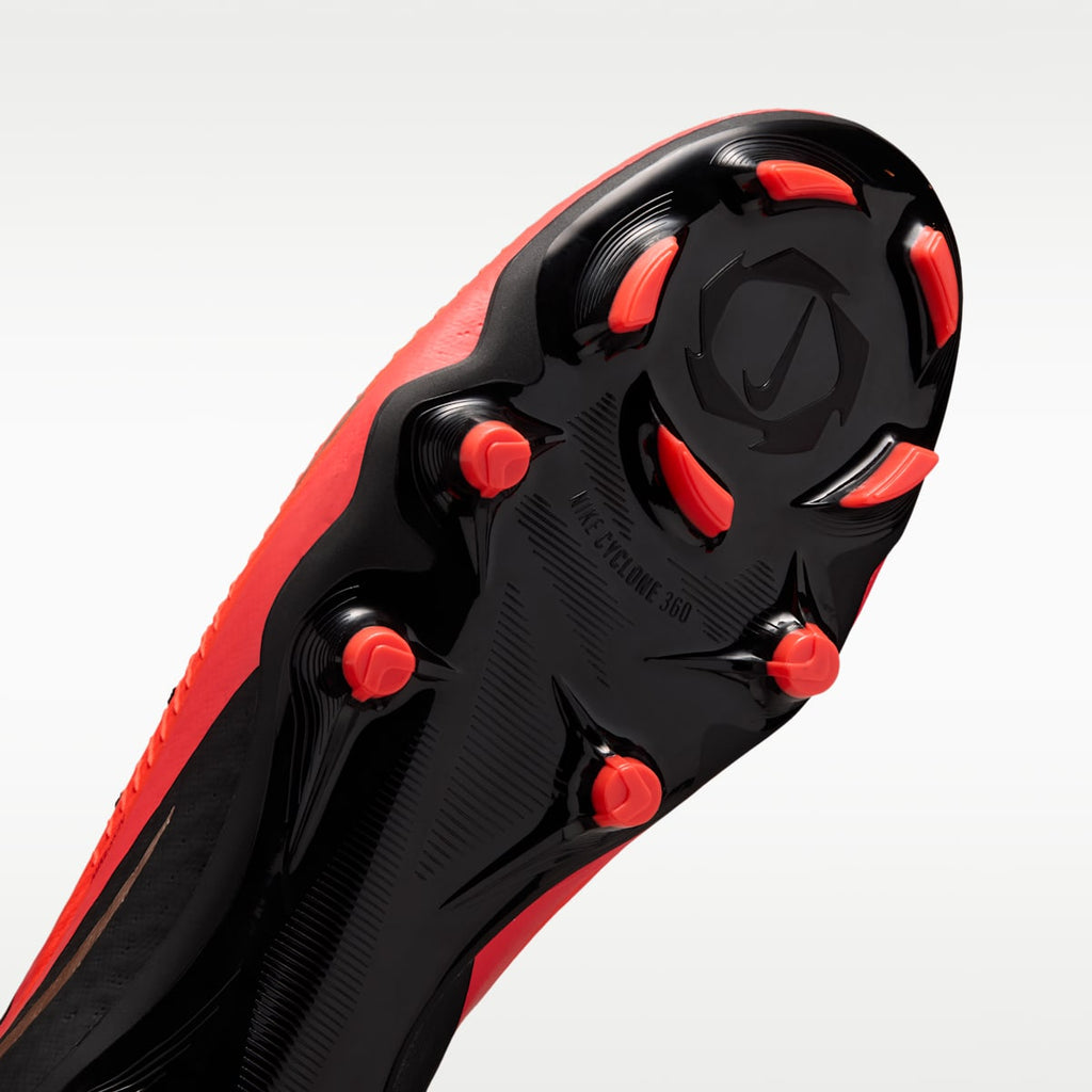 Nike Phantom 6 High Academy Multi-Ground Soccer Cleats - Bright Crimson/Black/Blur - Image 7