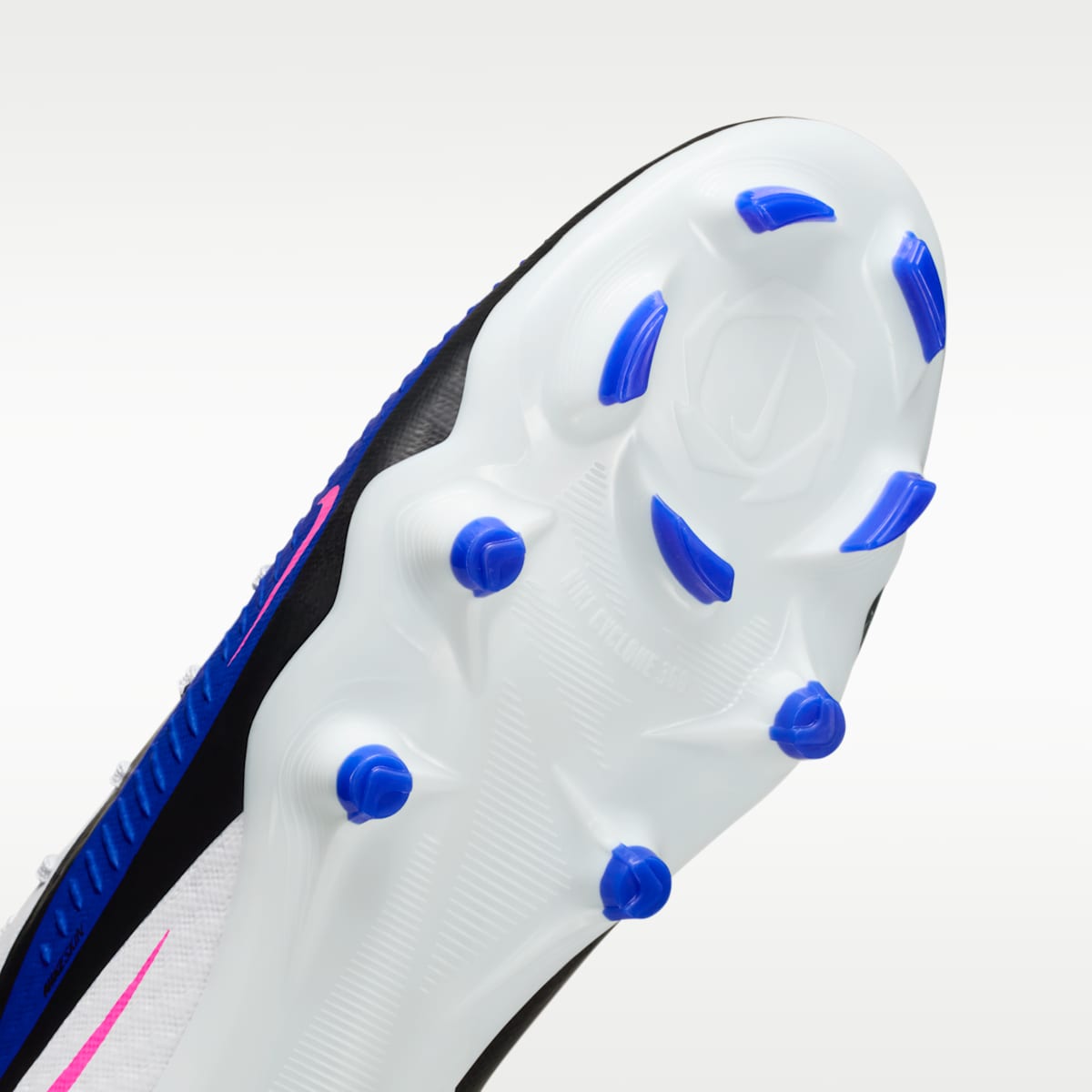 Women's Nike Phantom 6 High Academy Multi-Ground Soccer Cleats - Racer Blue/White/Pink Blast