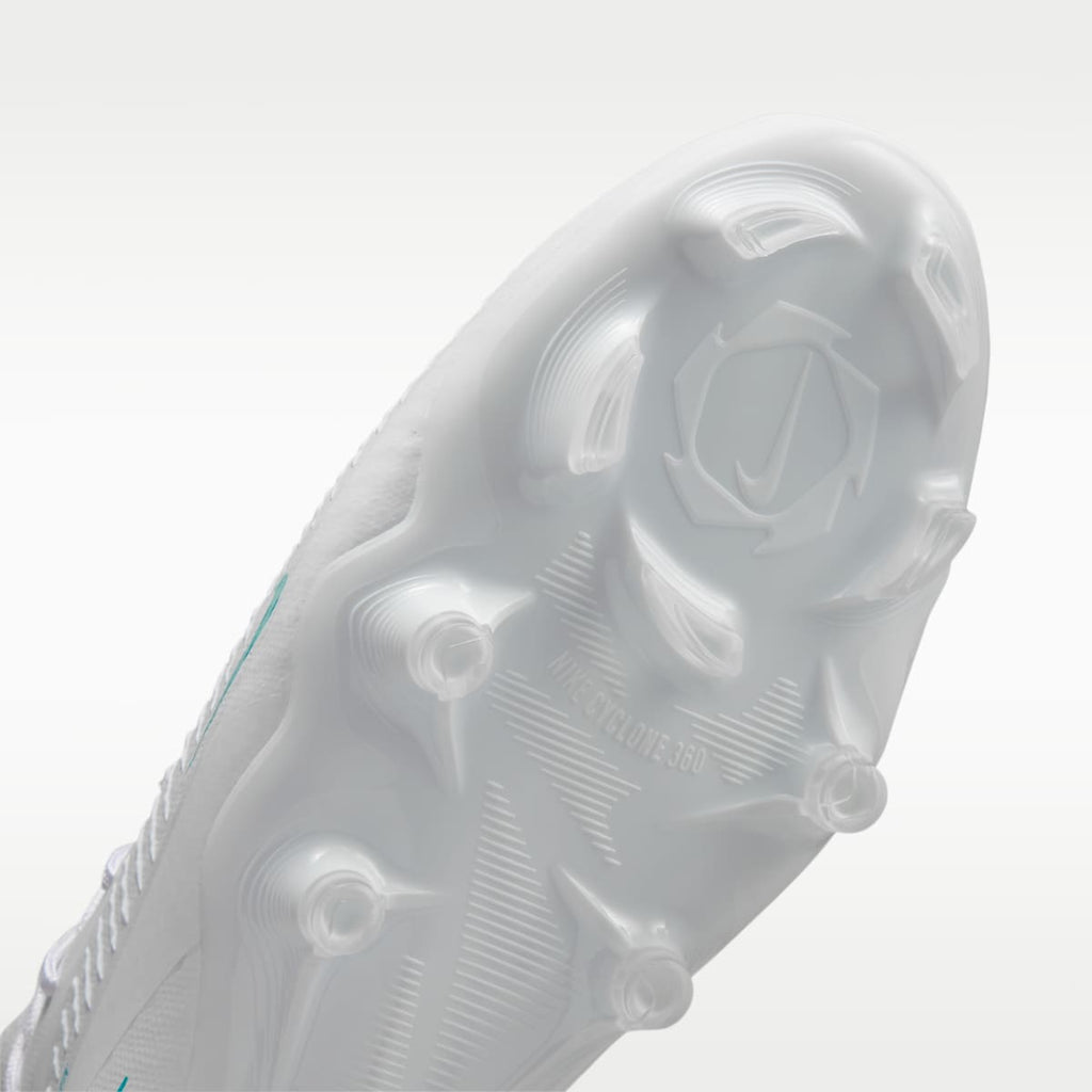 Nike Phantom 6 High Academy Multi-Ground Soccer Cleats - White/White/Dusty Cactus - Image 7