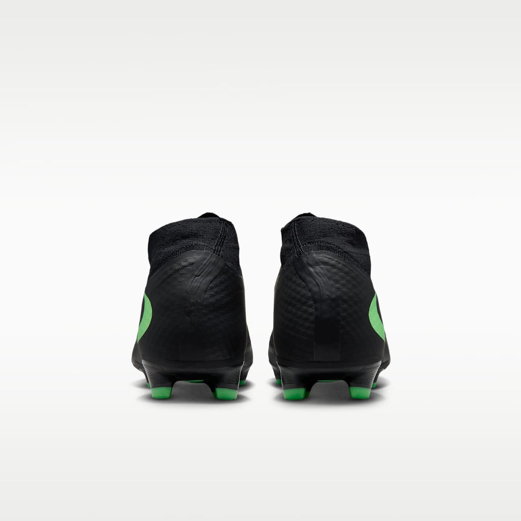 Women's Nike Phantom 6 High Academy Multi-Ground Soccer Cleats - Black/Black/Illusion Green