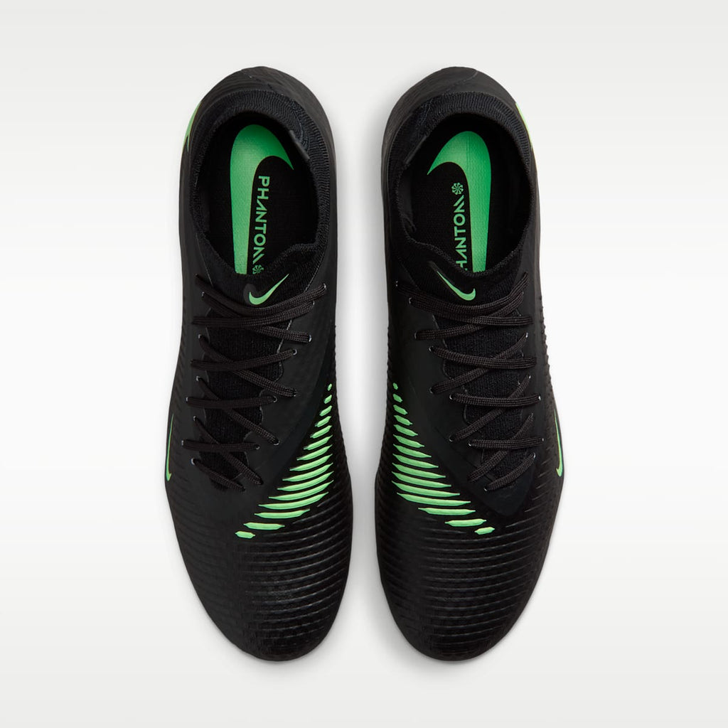 Women's Nike Phantom 6 High Academy Multi-Ground Soccer Cleats - Black/Black/Illusion Green