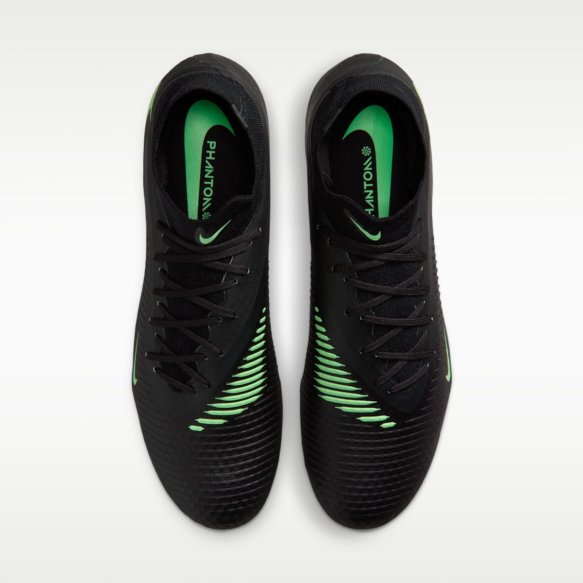 Women's Nike Phantom 6 High Academy Multi-Ground Soccer Cleats - Black/Black/Illusion Green