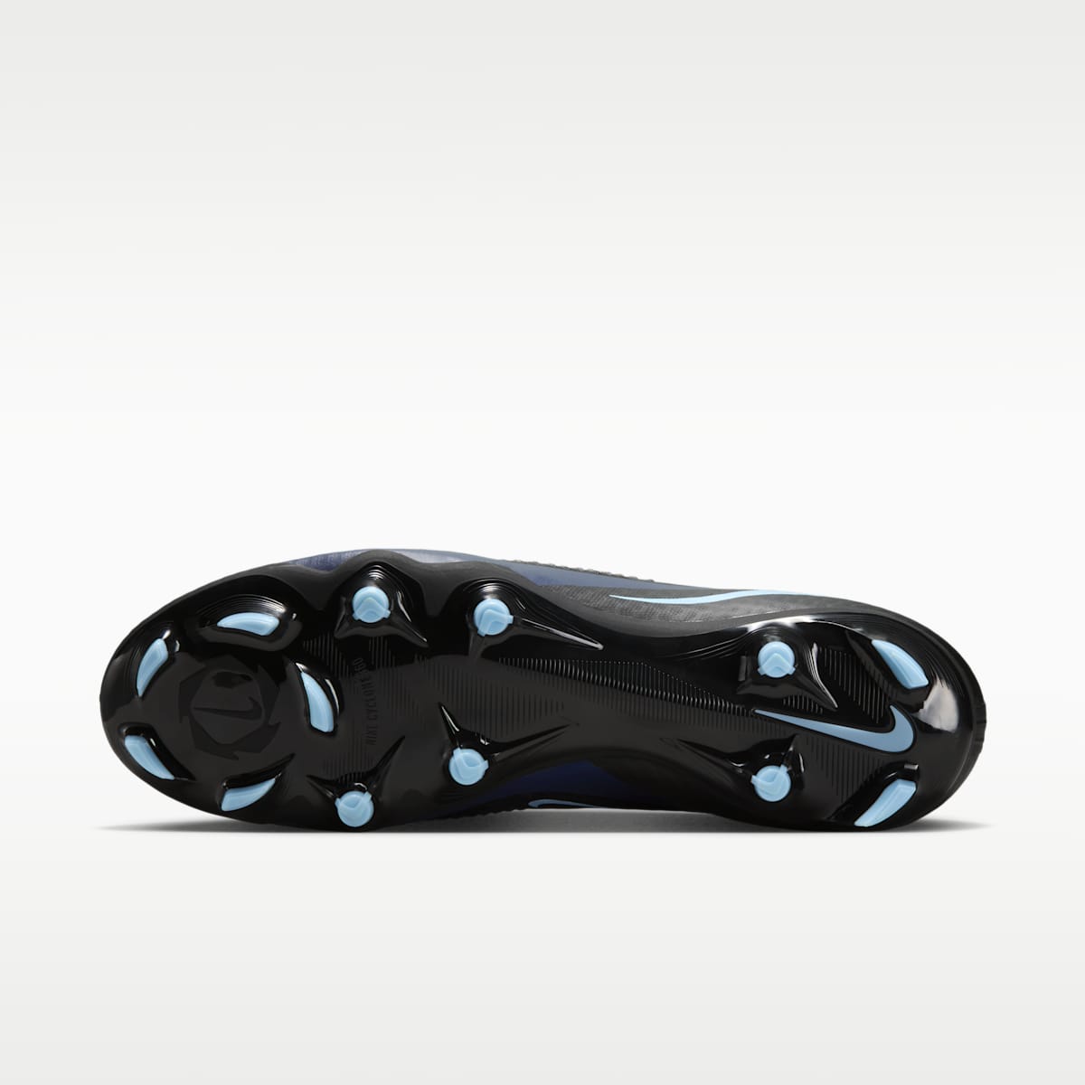 Nike Phantom 6 High Academy Multi-Ground Soccer Cleats - Black/Black - Image 2