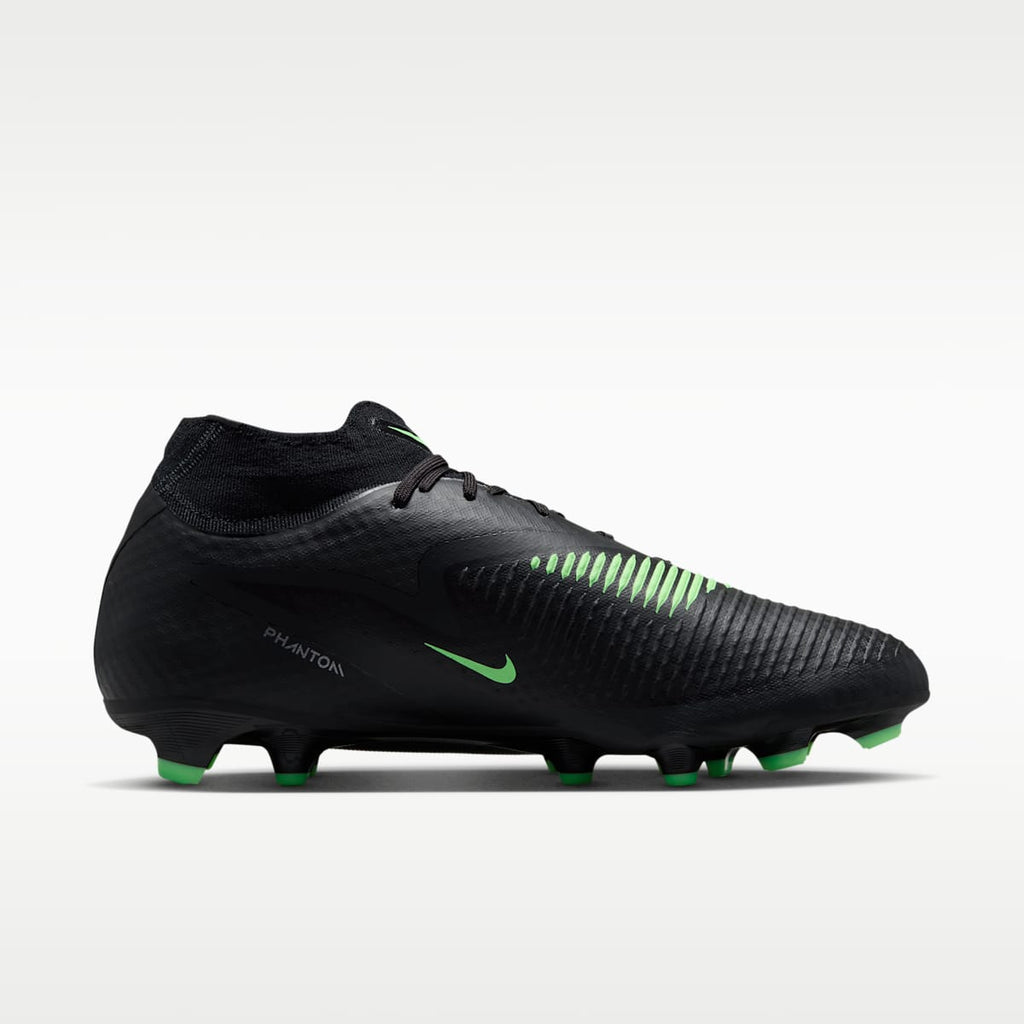 Women's Nike Phantom 6 High Academy Multi-Ground Soccer Cleats - Black/Black/Illusion Green