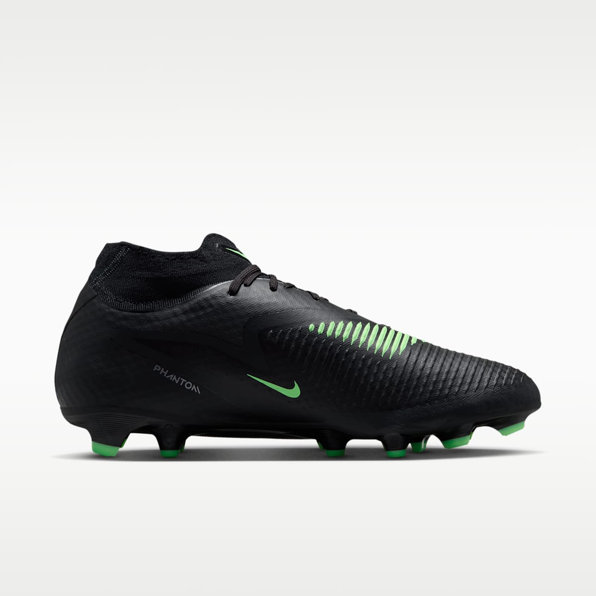 Women's Nike Phantom 6 High Academy Multi-Ground Soccer Cleats - Black/Black/Illusion Green