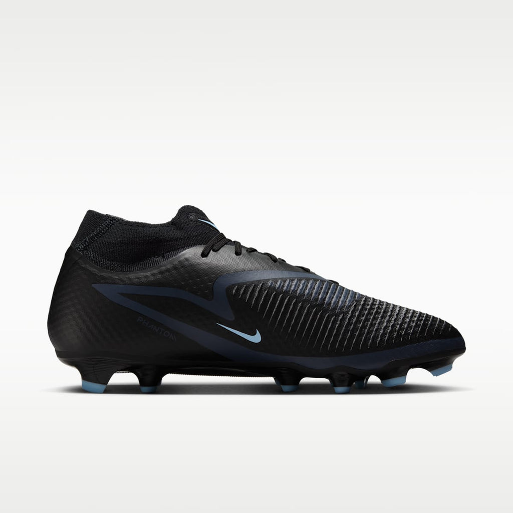 Nike Phantom 6 High Academy Multi-Ground Soccer Cleats - Black/Black - Image 3