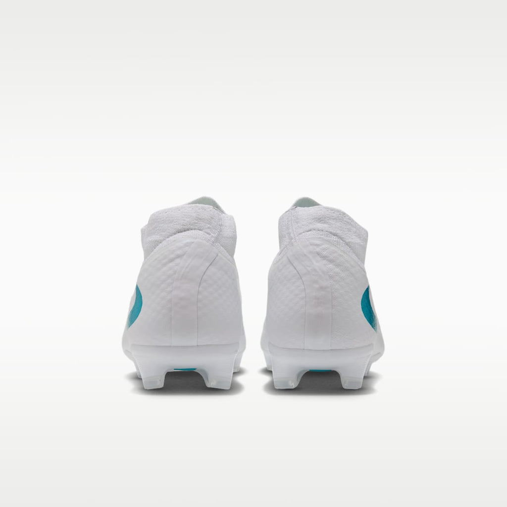 Nike Phantom 6 High Academy Multi-Ground Soccer Cleats - White/White/Dusty Cactus - Image 6