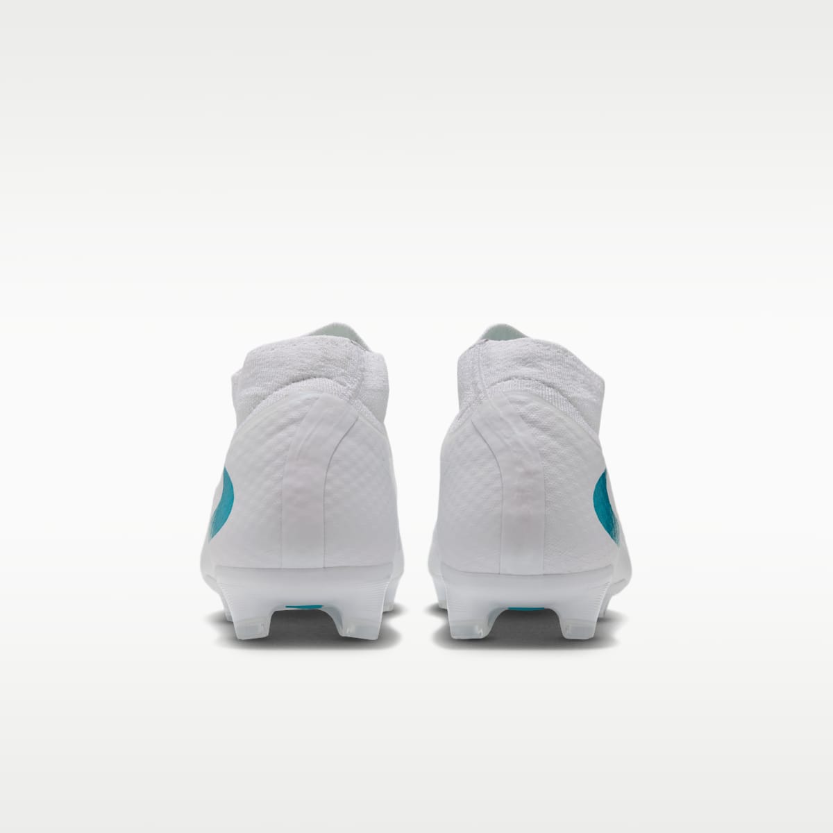 Nike Phantom 6 High Academy Multi-Ground Soccer Cleats - White/White/Dusty Cactus - Image 6