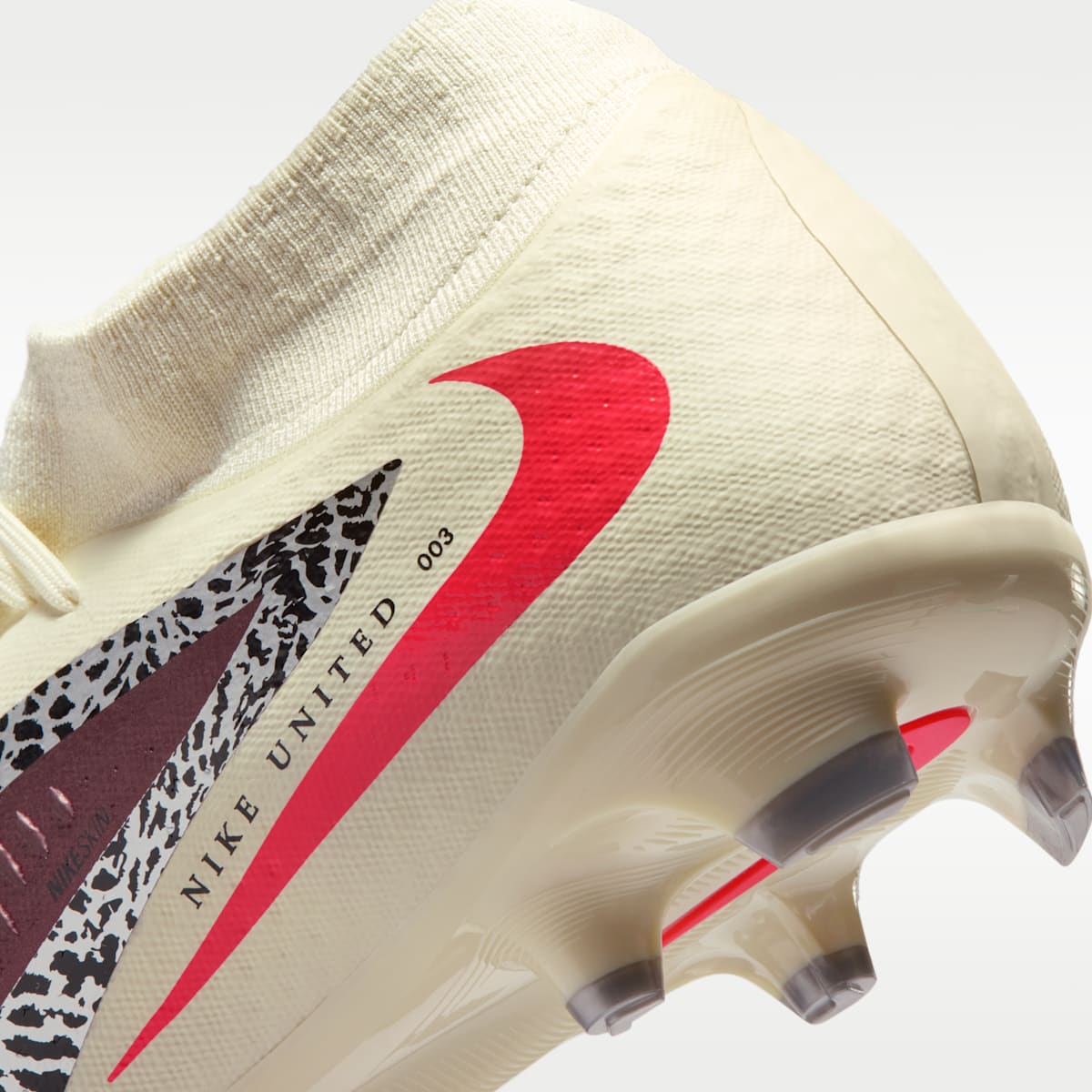 Nike United Phantom 6 High Academy Multi-Ground Soccer Cleats - Burgundy Crush/Fossil/University Red - Image 9