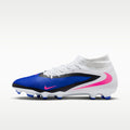 Women's Nike Phantom 6 High Academy Multi-Ground Soccer Cleats - Racer Blue/White/Pink Blast