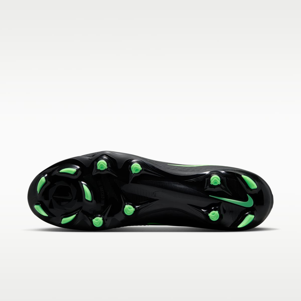 Women's Nike Phantom 6 High Academy Multi-Ground Soccer Cleats - Black/Black/Illusion Green