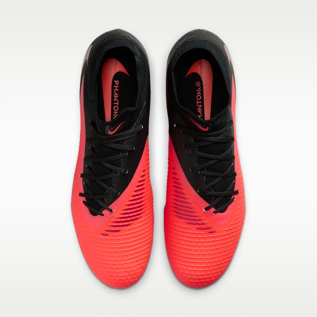 Nike Phantom 6 High Academy Multi-Ground Soccer Cleats - Bright Crimson/Black/Blur - Image 4