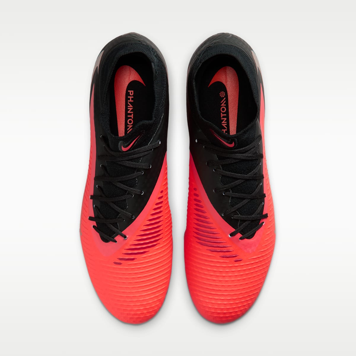 Nike Phantom 6 High Academy Multi-Ground Soccer Cleats - Bright Crimson/Black/Blur - Image 4