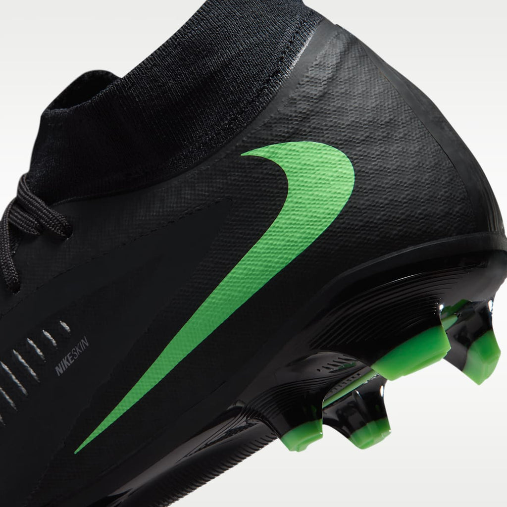 Women's Nike Phantom 6 High Academy Multi-Ground Soccer Cleats - Black/Black/Illusion Green