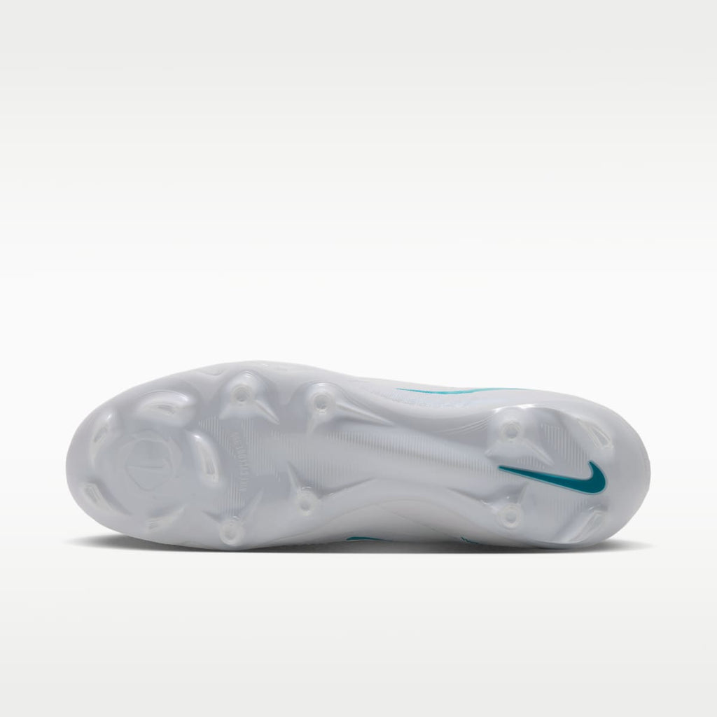 Nike Phantom 6 High Academy Multi-Ground Soccer Cleats - White/White/Dusty Cactus - Image 2