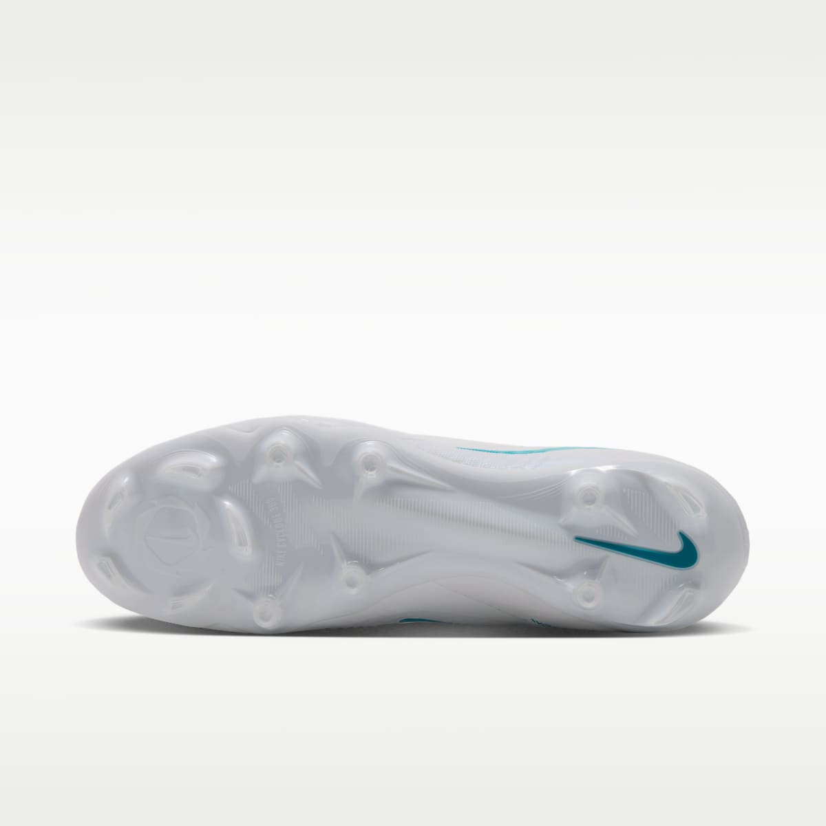 Nike Phantom 6 High Academy Multi-Ground Soccer Cleats - White/White/Dusty Cactus - Image 2