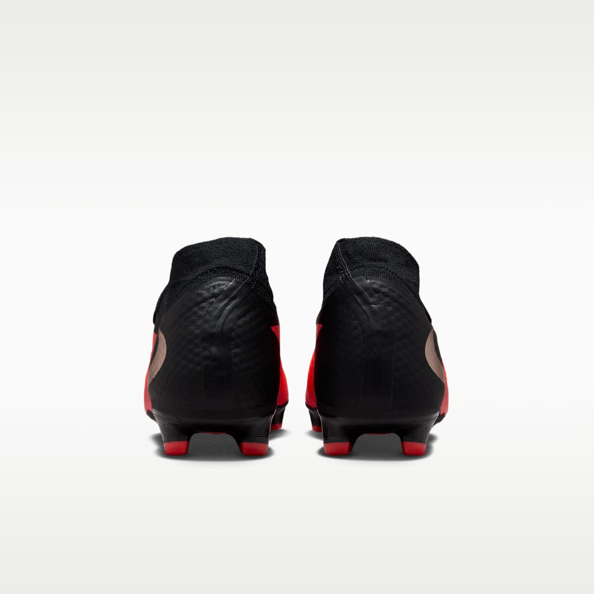 Nike Phantom 6 High Academy Multi-Ground Soccer Cleats - Bright Crimson/Black/Blur - Image 6