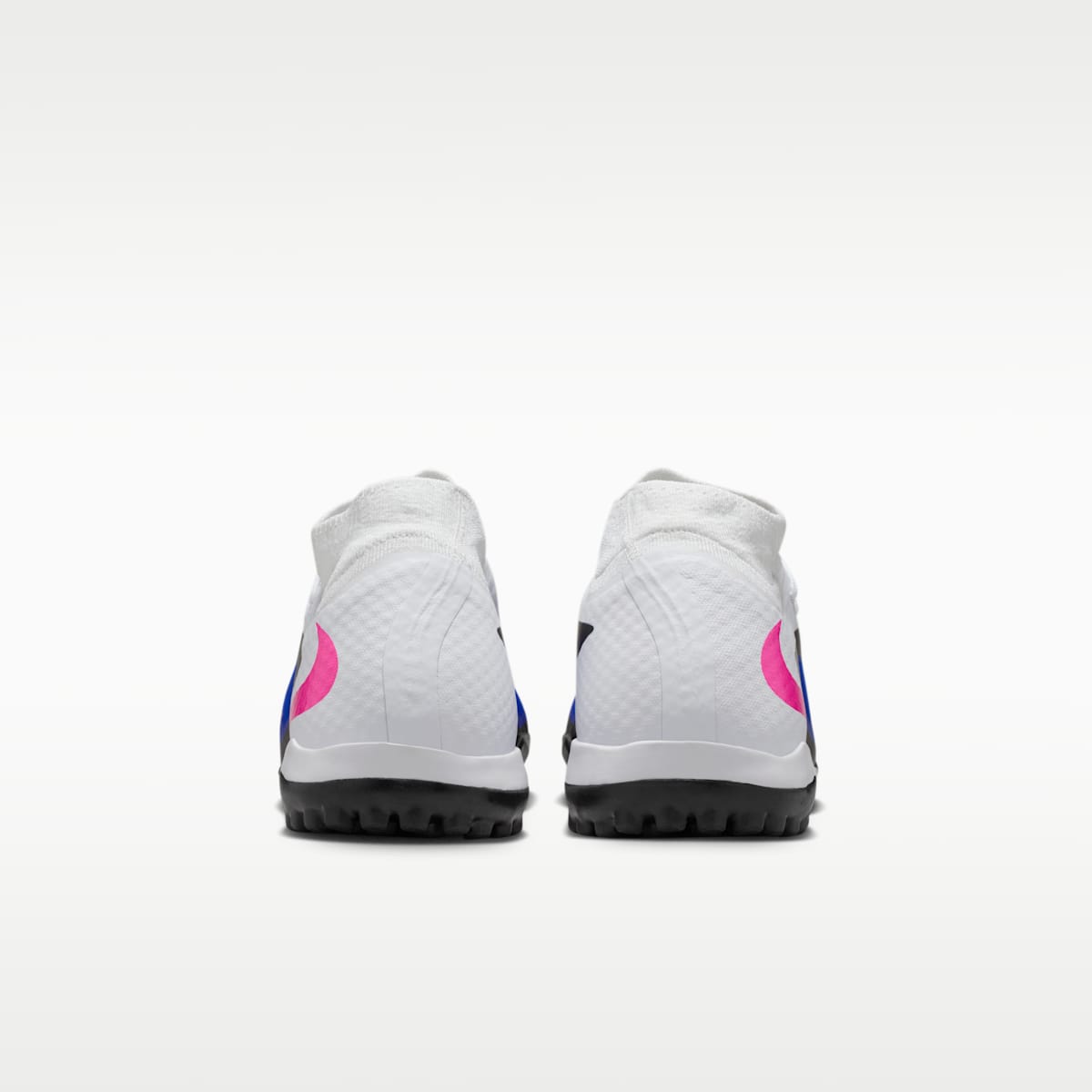 Nike Phantom 6 High Academy Turf Soccer Shoes - Racer Blue/White/Pink Blast - Image 6