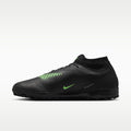 Nike Phantom 6 High Academy Turf Soccer Shoes - Black/Black/Illusion Green - Image 1
