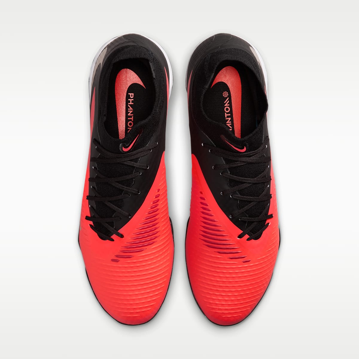 Nike Phantom 6 High Academy Turf Soccer Shoes - Bright Crimson/Black/Blur - Image 4