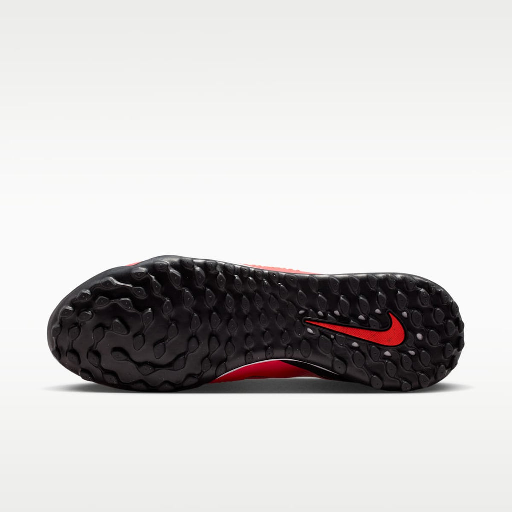 Nike Phantom 6 High Academy Turf Soccer Shoes - Bright Crimson/Black/Blur - Image 2