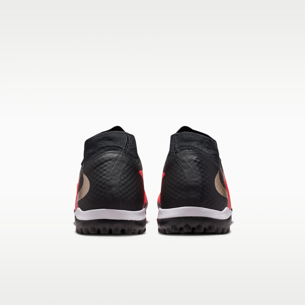 Women's Nike Phantom 6 High Academy Turf Soccer Shoes - Bright Crimson/Black/Blur