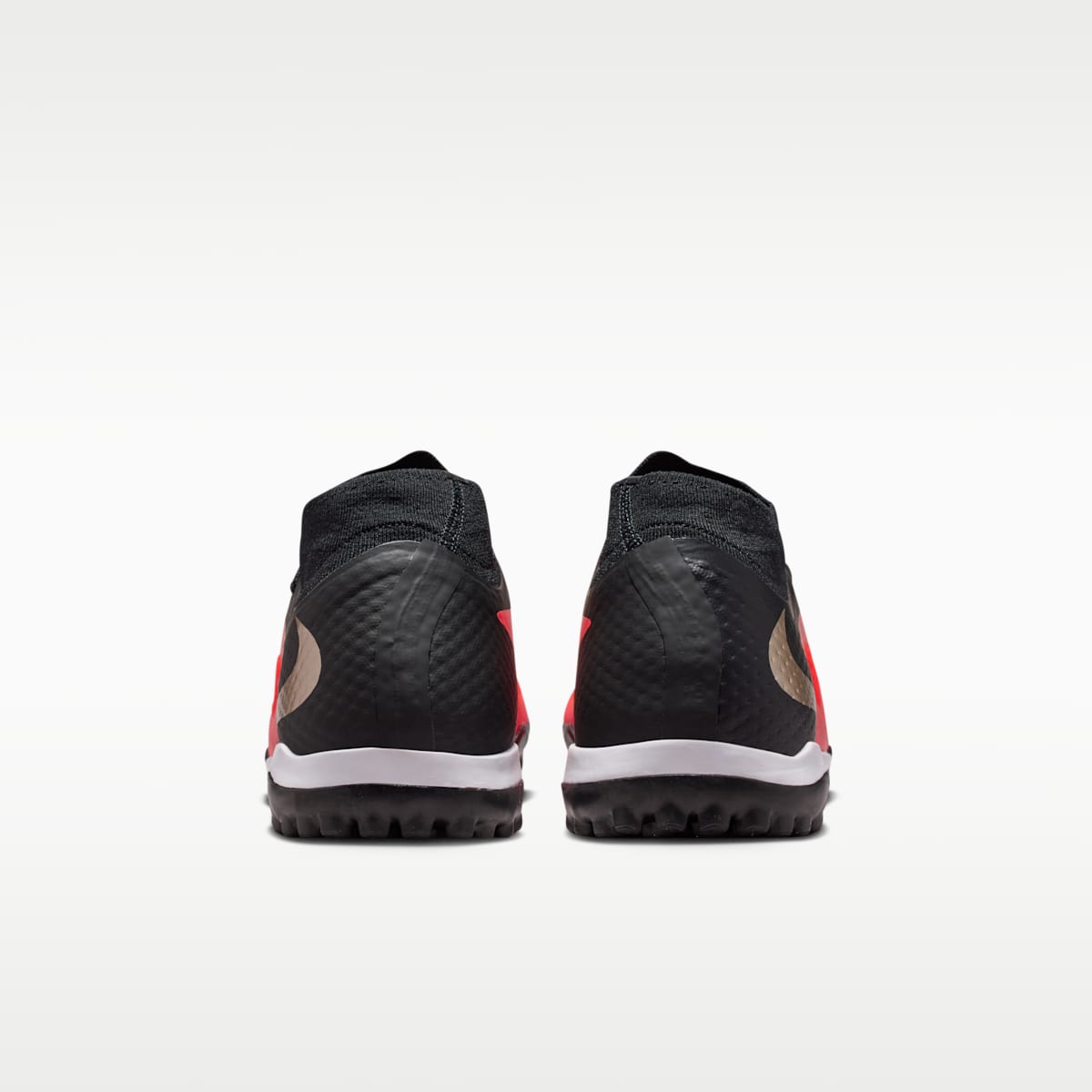 Women's Nike Phantom 6 High Academy Turf Soccer Shoes - Bright Crimson/Black/Blur