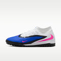 Nike Phantom 6 High Academy Turf Soccer Shoes - Racer Blue/White/Pink Blast - Image 1