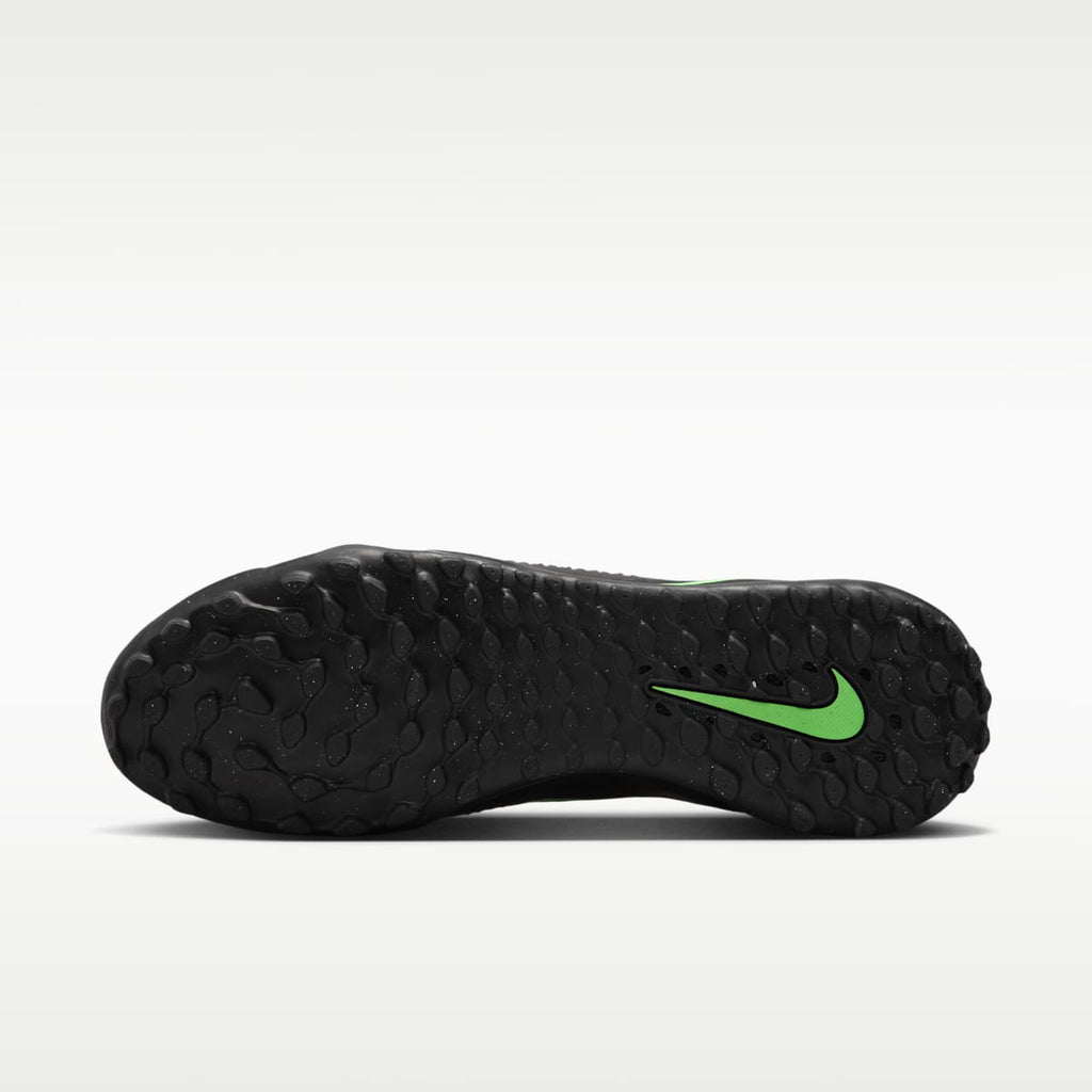 Nike Phantom 6 High Academy Turf Soccer Shoes - Black/Black/Illusion Green - Image 2