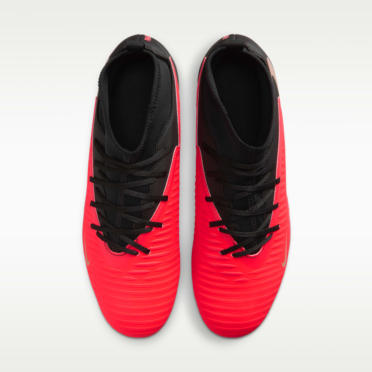 Nike Phantom 6 High Club Multi-Ground Soccer Cleats - Bright Crimson/Black/Blur - Image 4