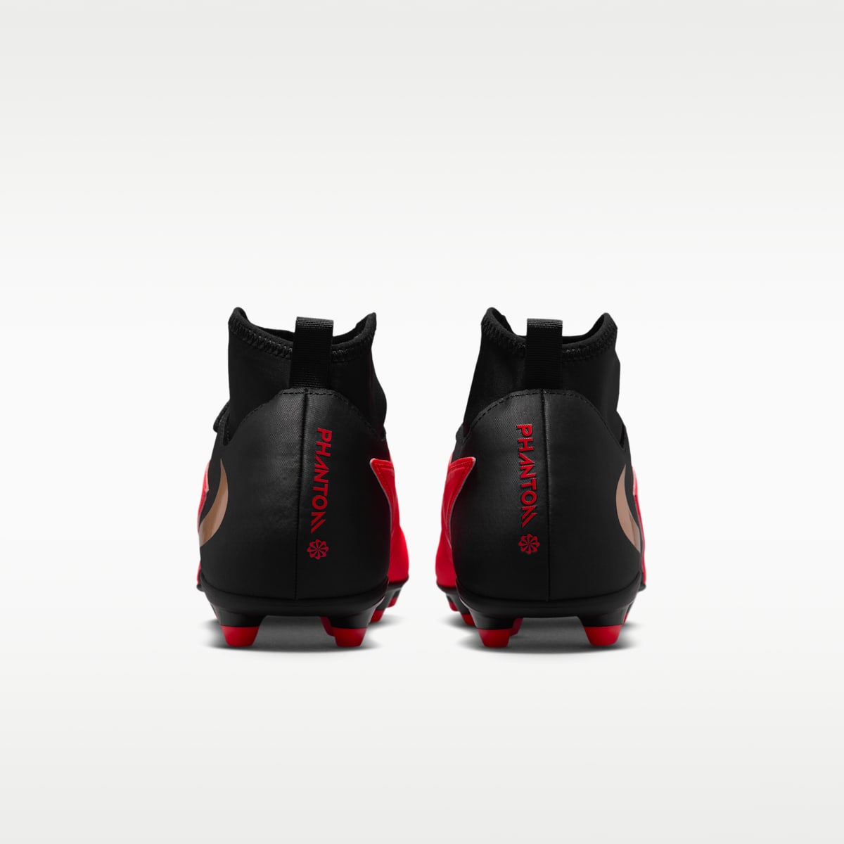 Nike Phantom 6 High Club Multi-Ground Soccer Cleats - Bright Crimson/Black/Blur - Image 6