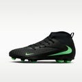 Nike Phantom 6 High Club Multi-Ground Soccer Cleats - Black/Black/Illusion Green - Image 1