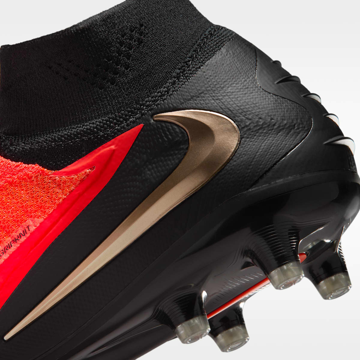 Nike Phantom 6 High Elite Artificial-Grass Soccer Cleats - Bright Crimson/Bright Crimson/Black - Image 9